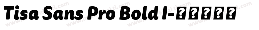 Tisa Sans Pro Bold I字体转换